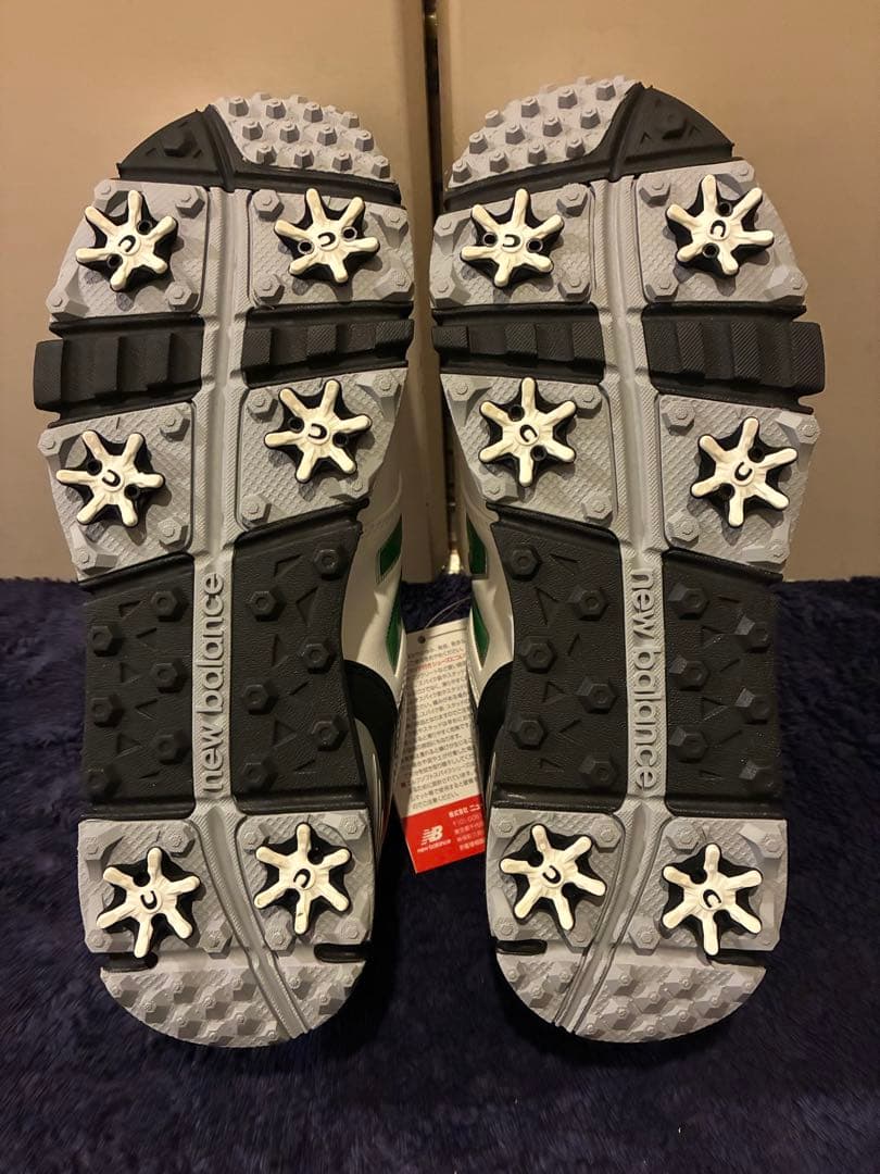 極美品NEW BALANCE MGB574 ゴルフシューズ シロ 26 boa