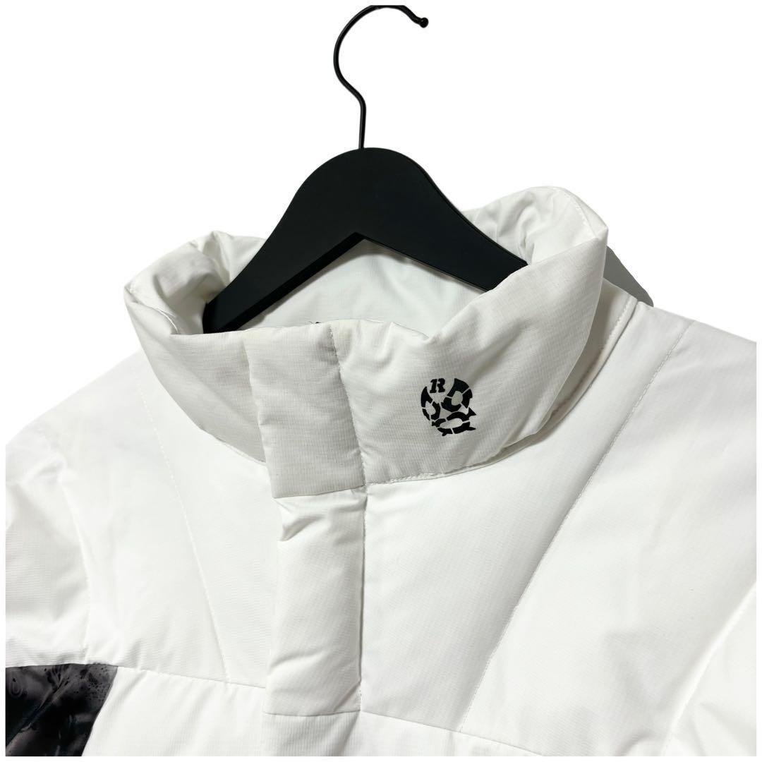 新品 ラッセルノ ゴルフ パデッド ジャケット ペイズリー ホワイト 2XL 7