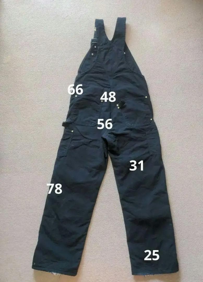 カーハート UFCW USA製 オーバーオール ダブルニー W34 キルティング