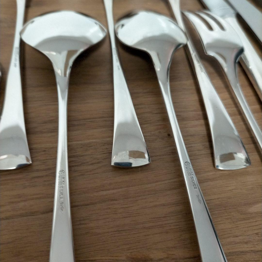 純銀ラッキーウッド シドニー 16本カトラリーセット