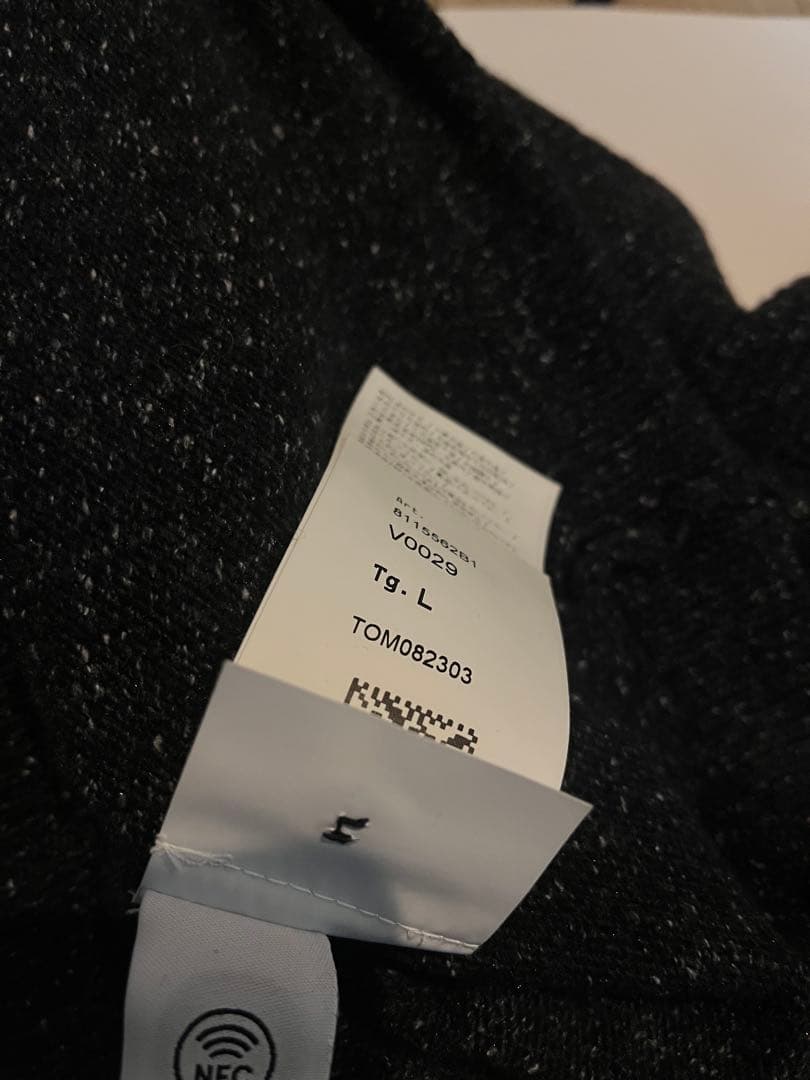 ★極美品 stone 黒7ゲージニット M ショッパー付き★