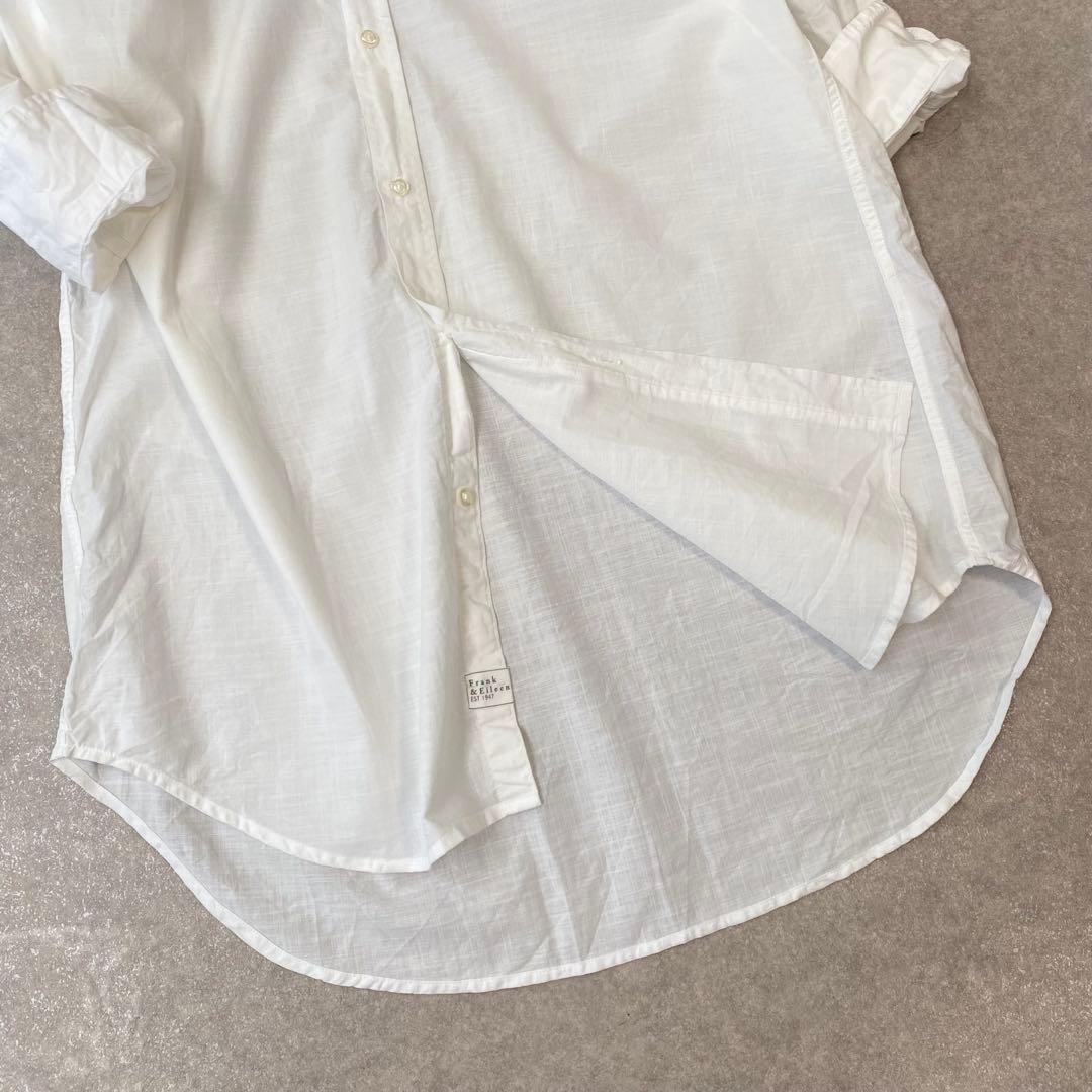 【美品】Frank&Eileenフランクアンドアイリーン　シャツワンピース　白