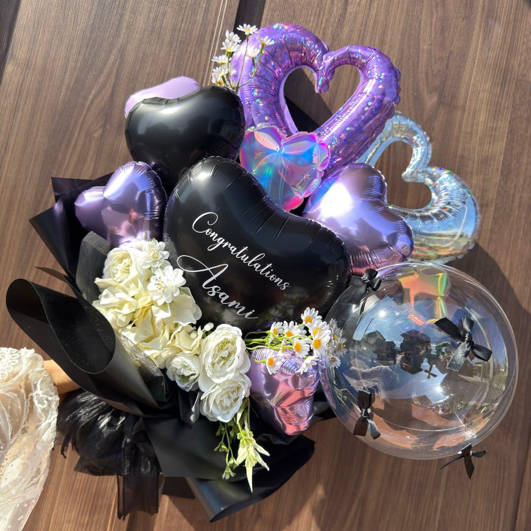 卒業式❤︎BIGバルーンブーケ花束｜風船 ギフト 誕生日 生誕祭 ピンク