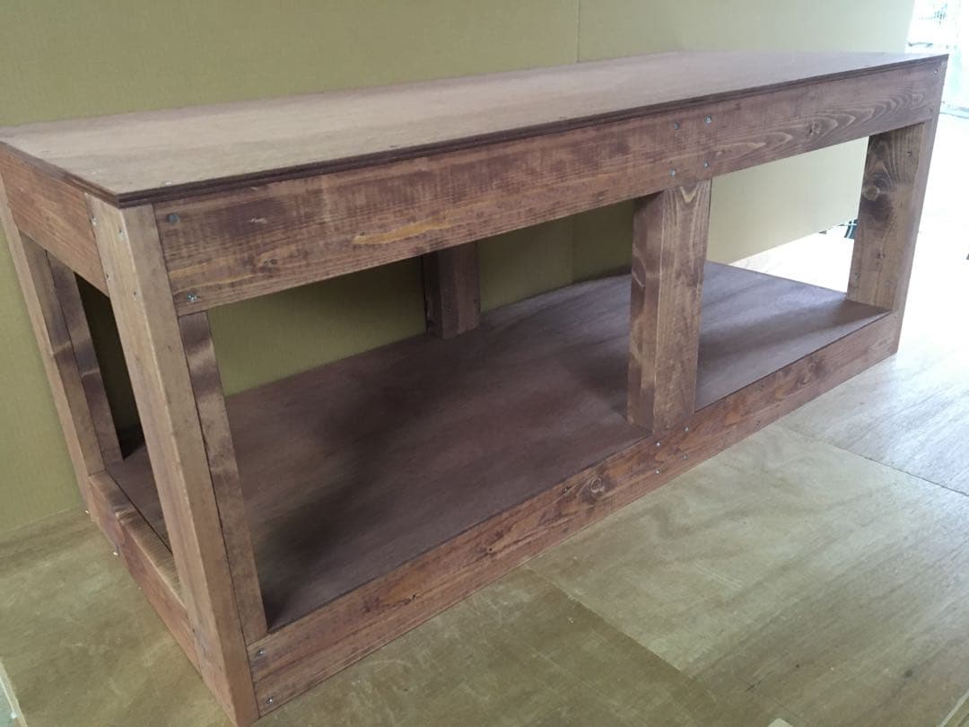 水槽台120用　補強柱付