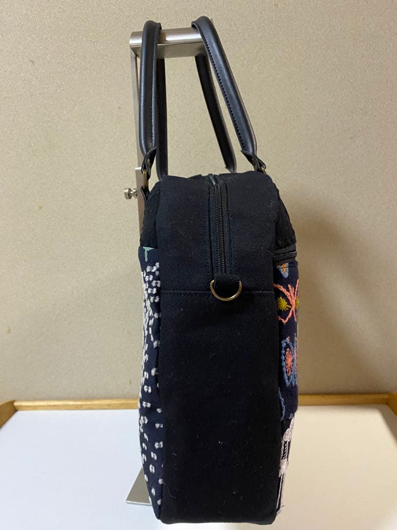 ミナペルホネン　ハンドメイド　ミニボストンバック