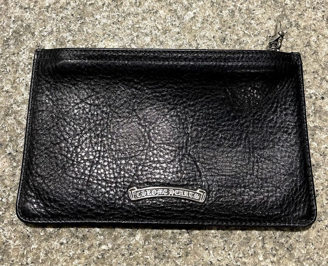 クロムハーツ レザー チェンジパース ポーチ クラッチ ダガー