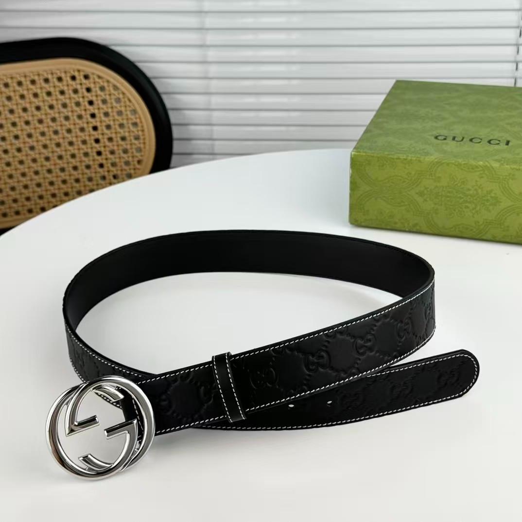 GUCCI レザーベルト 95cm