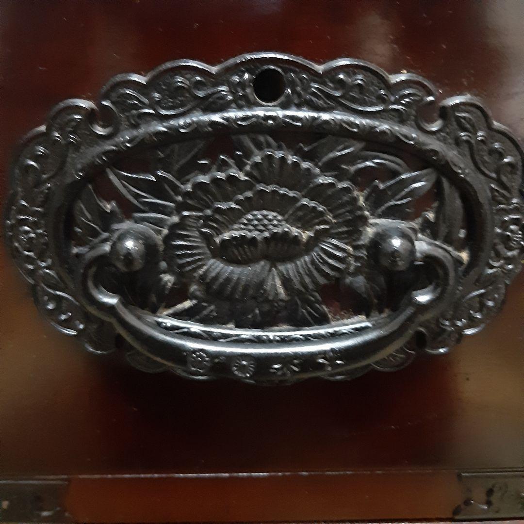 希少 アンティーク 階段 箪笥 引き出し鍵付き 74×76×45 右上がり