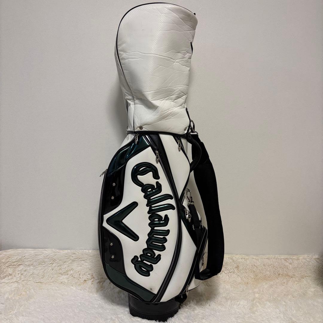 Callaway キャロウェイ キャディバッグ ホワイト×グリーン 9型 ゴルフ