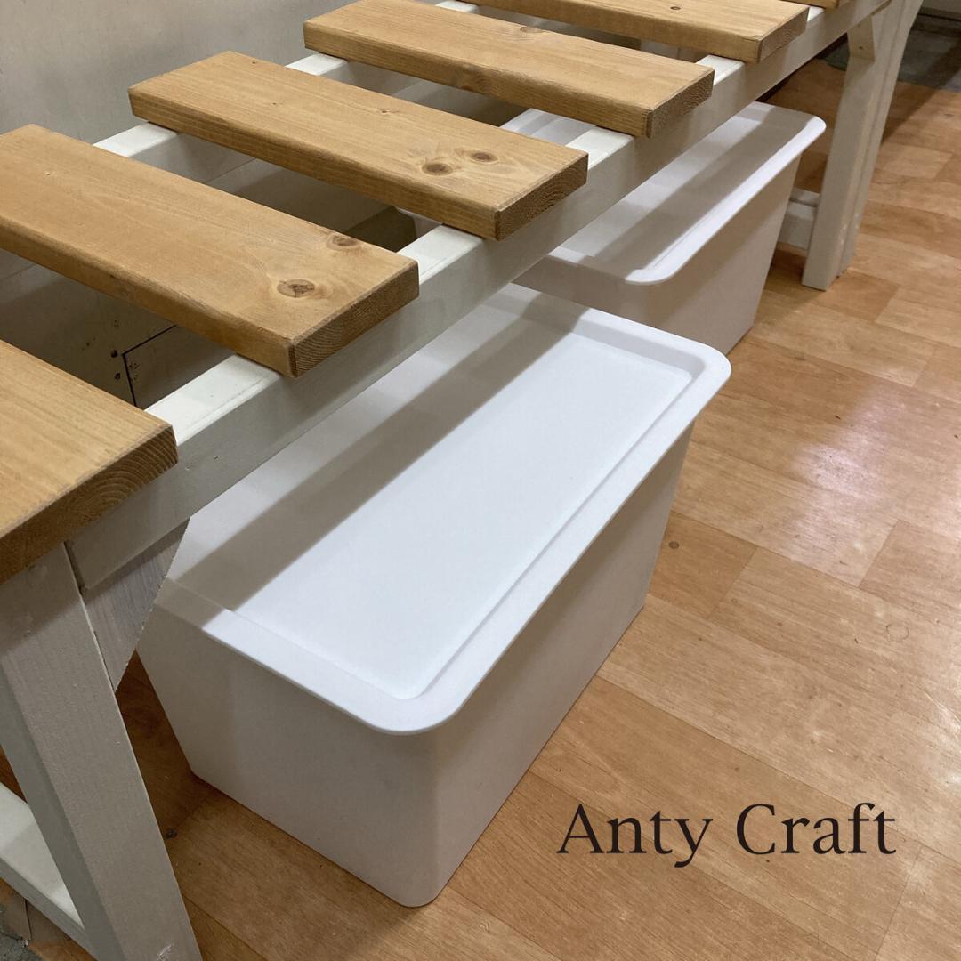 【サイズオーダー可】シングルベッドをセミダブルに！延長ベッド 2台１セット