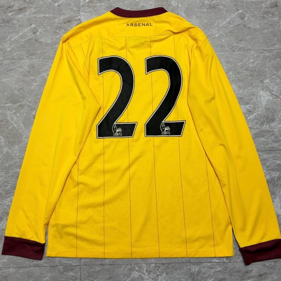アーセナル 長袖ユニフォーム 10/11 アウェイ Fly Emirates M