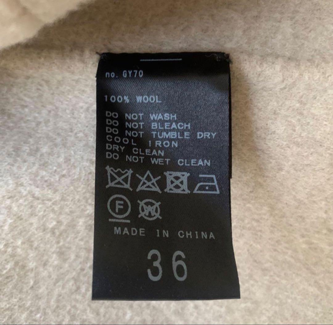 IENA フード付きベージュロングコート