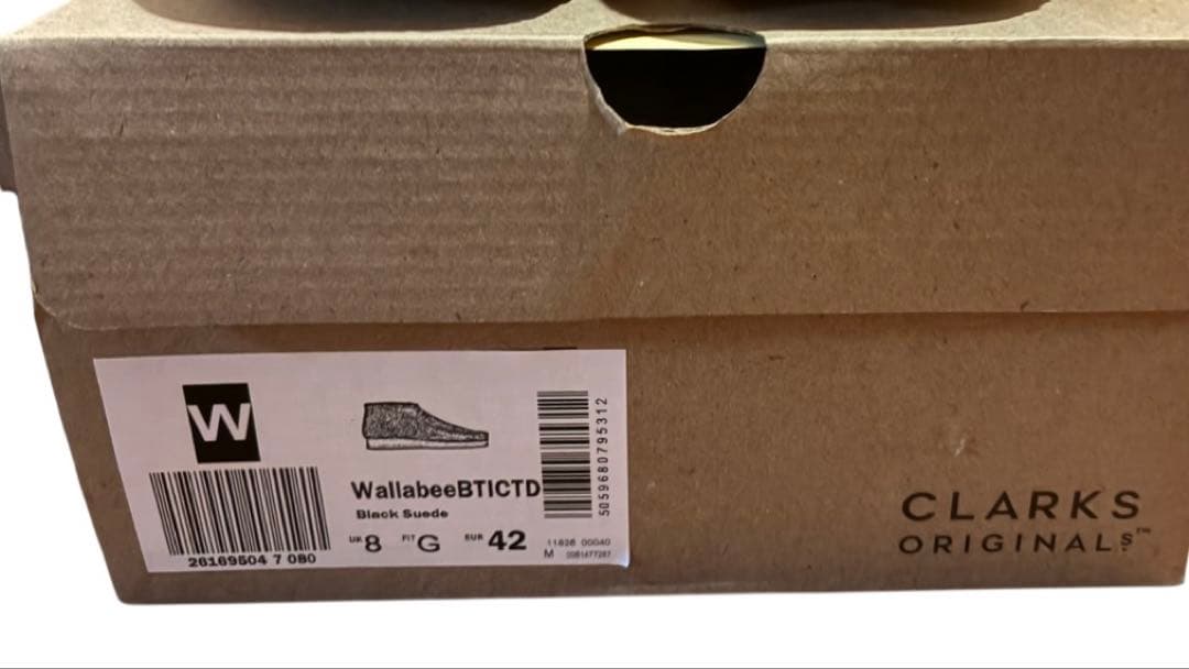【新品未使用】Clarks Wallabee BT ブラック UK8
