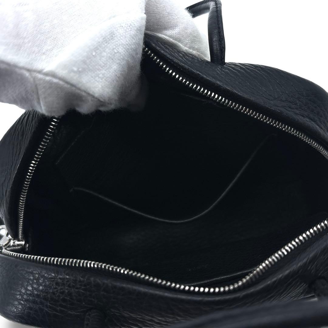 【未使用級　極美品】Aeta アエタ 2WAY　ショルダーバッグ 　シボ革　黒