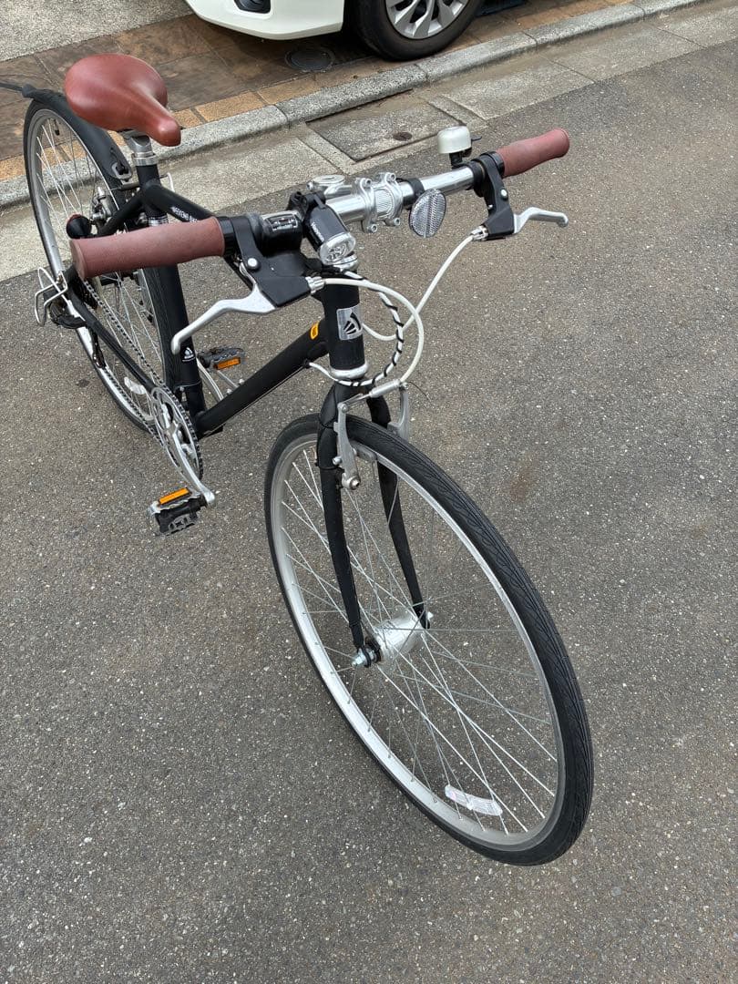 練馬区　あさひ　クロスバイク　ウィークエンドバイクス　7段変速　ブラック