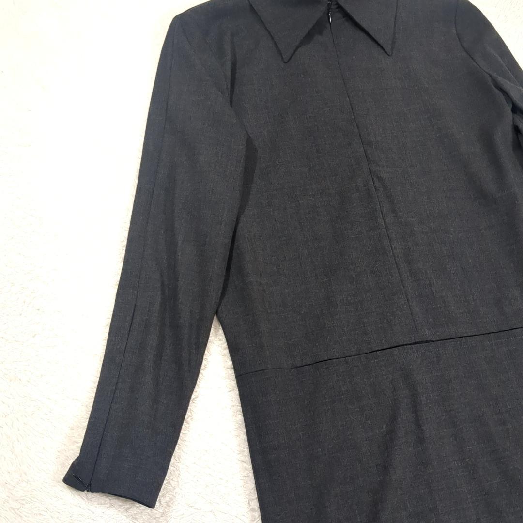 GUCCI グッチ トムフォード期 長袖 ワンピース L相当 グレー イタリア製