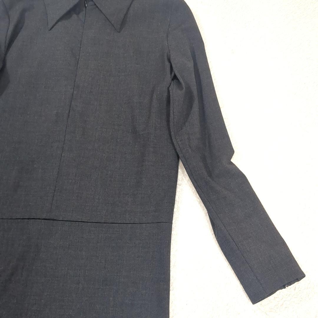 GUCCI グッチ トムフォード期 長袖 ワンピース L相当 グレー イタリア製