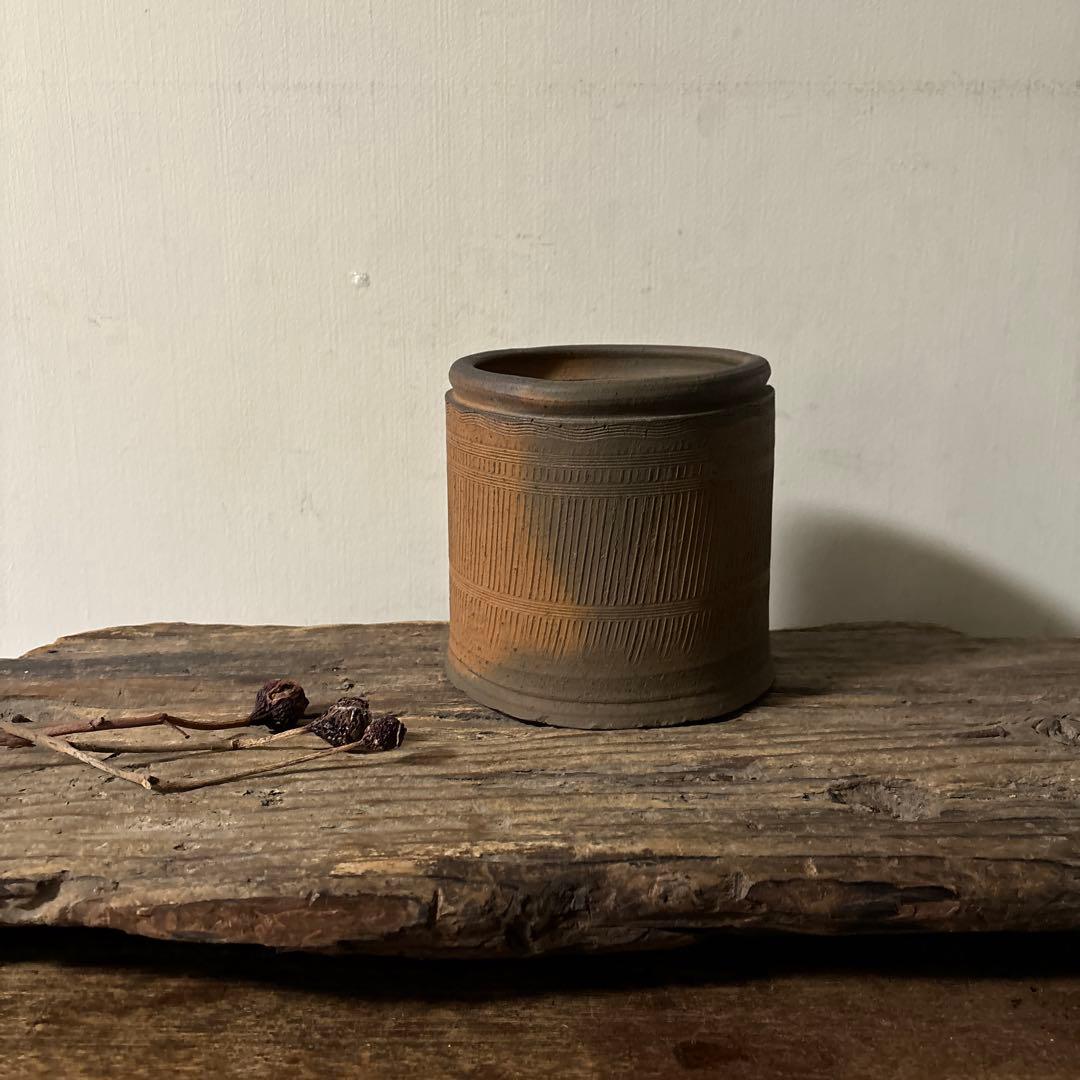 南蛮縄簾水指　茶道具　古民芸　骨董　古道具　アンティーク　方丈唯心　検:李朝