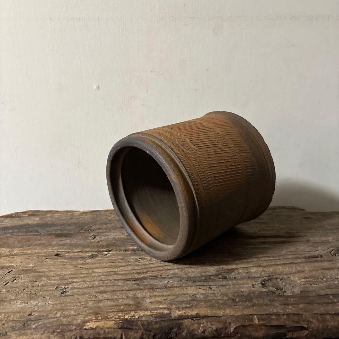 南蛮縄簾水指　茶道具　古民芸　骨董　古道具　アンティーク　方丈唯心　検:李朝