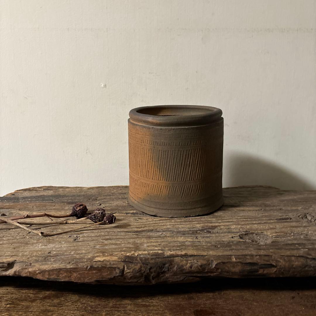 南蛮縄簾水指　茶道具　古民芸　骨董　古道具　アンティーク　方丈唯心　検:李朝