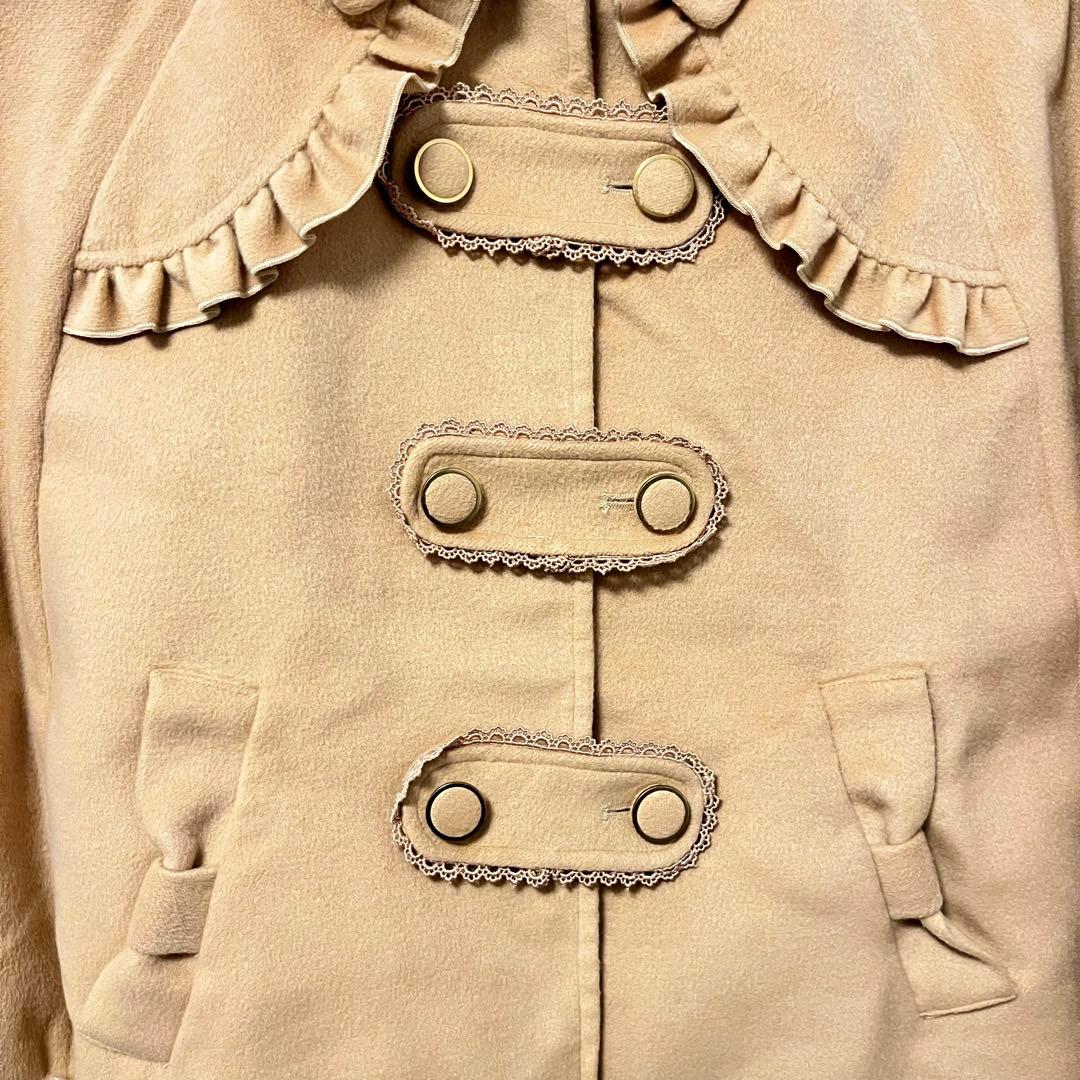 Ank Rouge ベージュ ケープコート ポンチョ