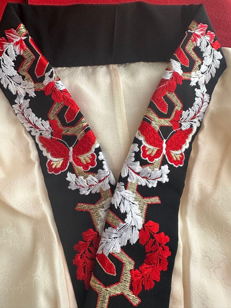 きもの友禅 正絹 振袖フルセット 振袖一式 着付けセット 人気 赤×黒 振袖