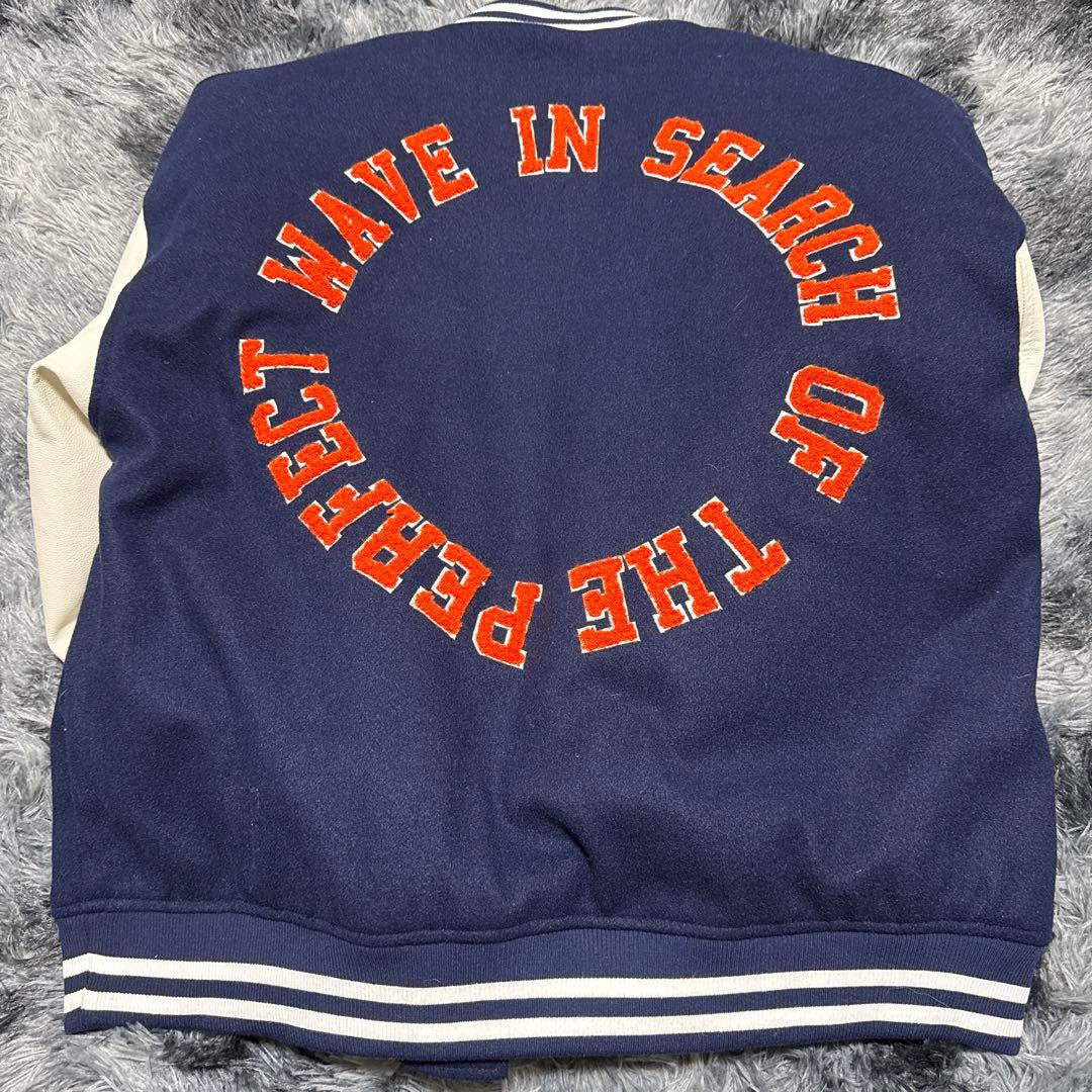 TES スタジャン ネイビー ホワイト　Lサイズ