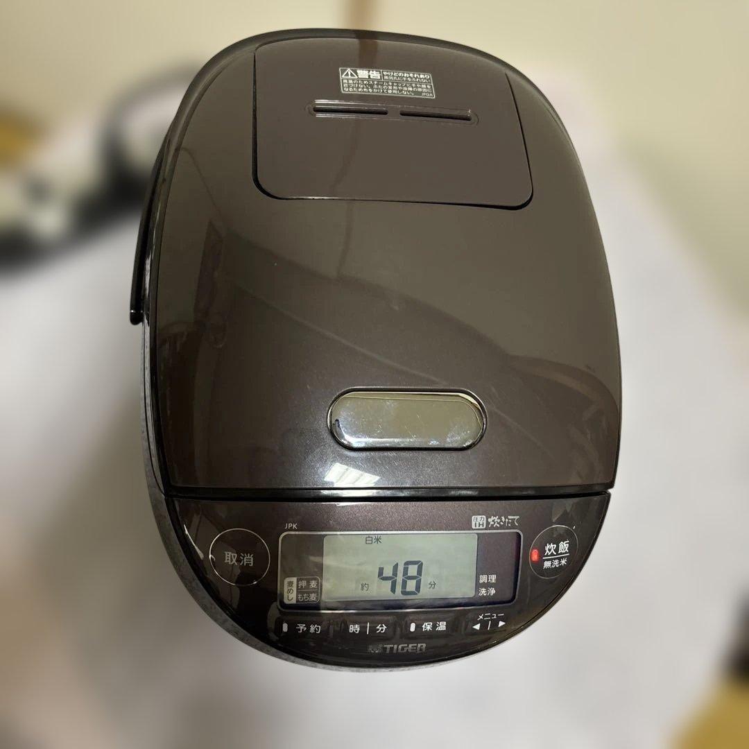 TIGER 圧力IH炊飯器JPK-B100ブラウン20年日本製