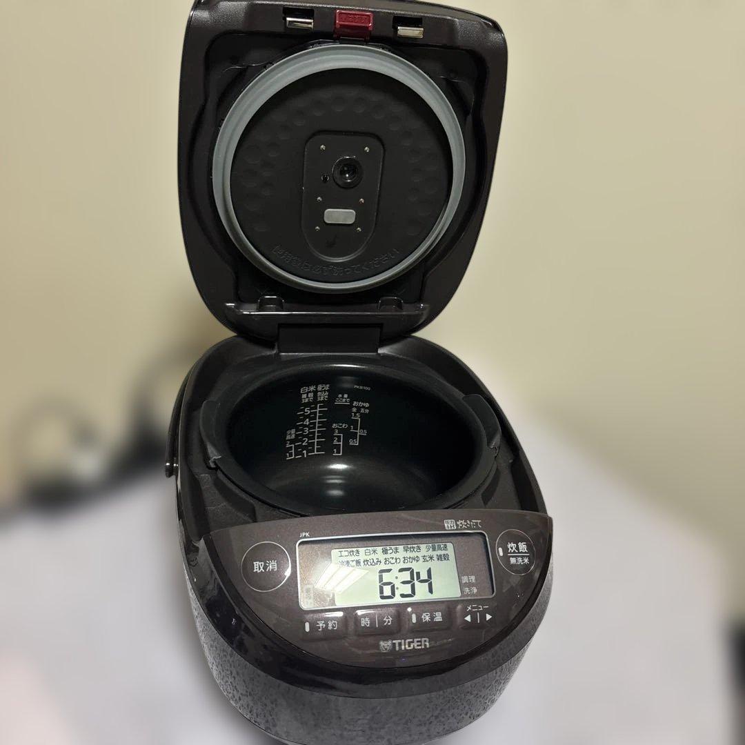 TIGER 圧力IH炊飯器JPK-B100ブラウン20年日本製