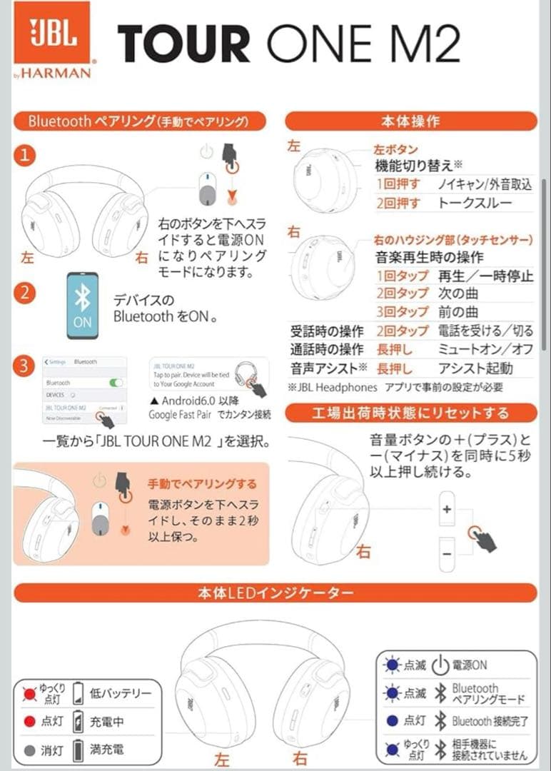 JBL Tour One M2 ブラック　ワイヤレスヘッドホン　新品未開封品