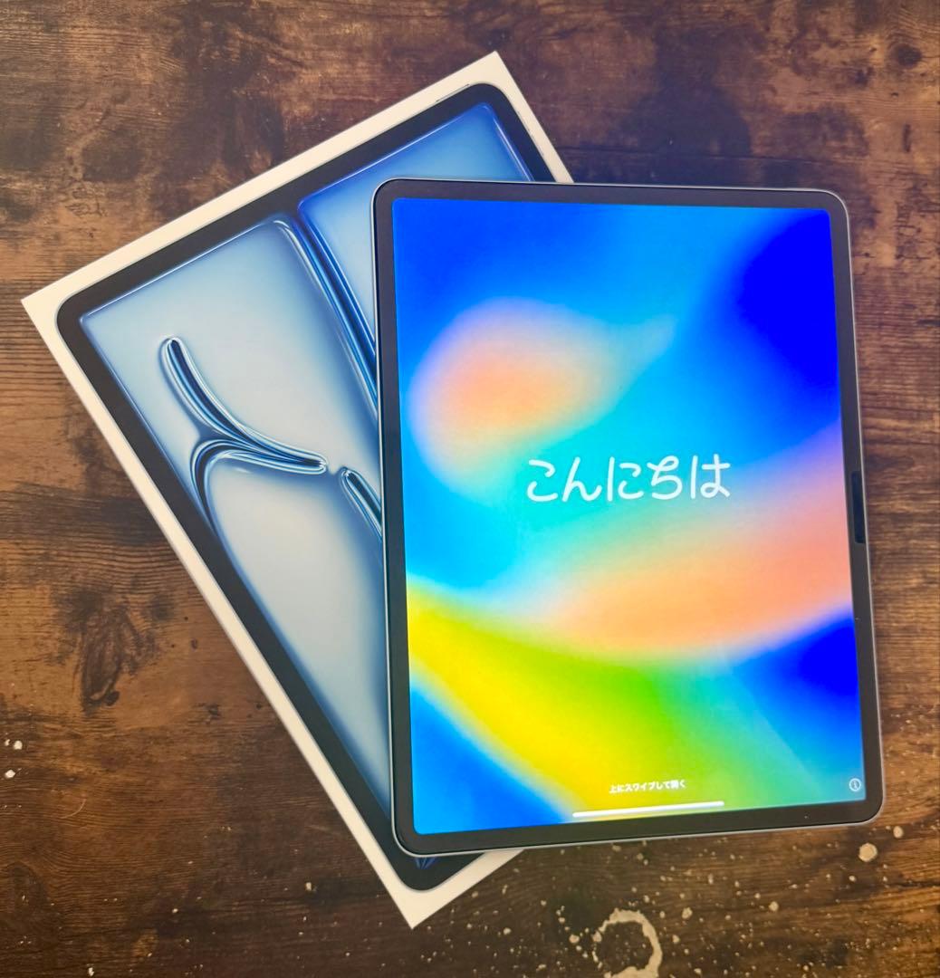 13インチiPadAir(M2)Wi-Fi128GBブルー【フィルム&ケース付】