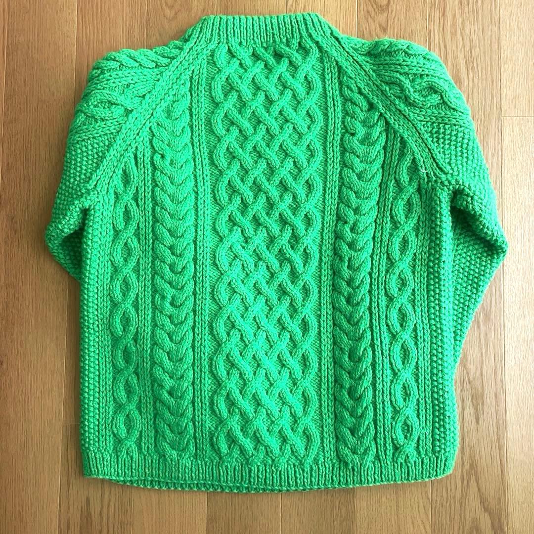 インバーアランINVERALLAN ニット　茶タグ　ケーブル編み