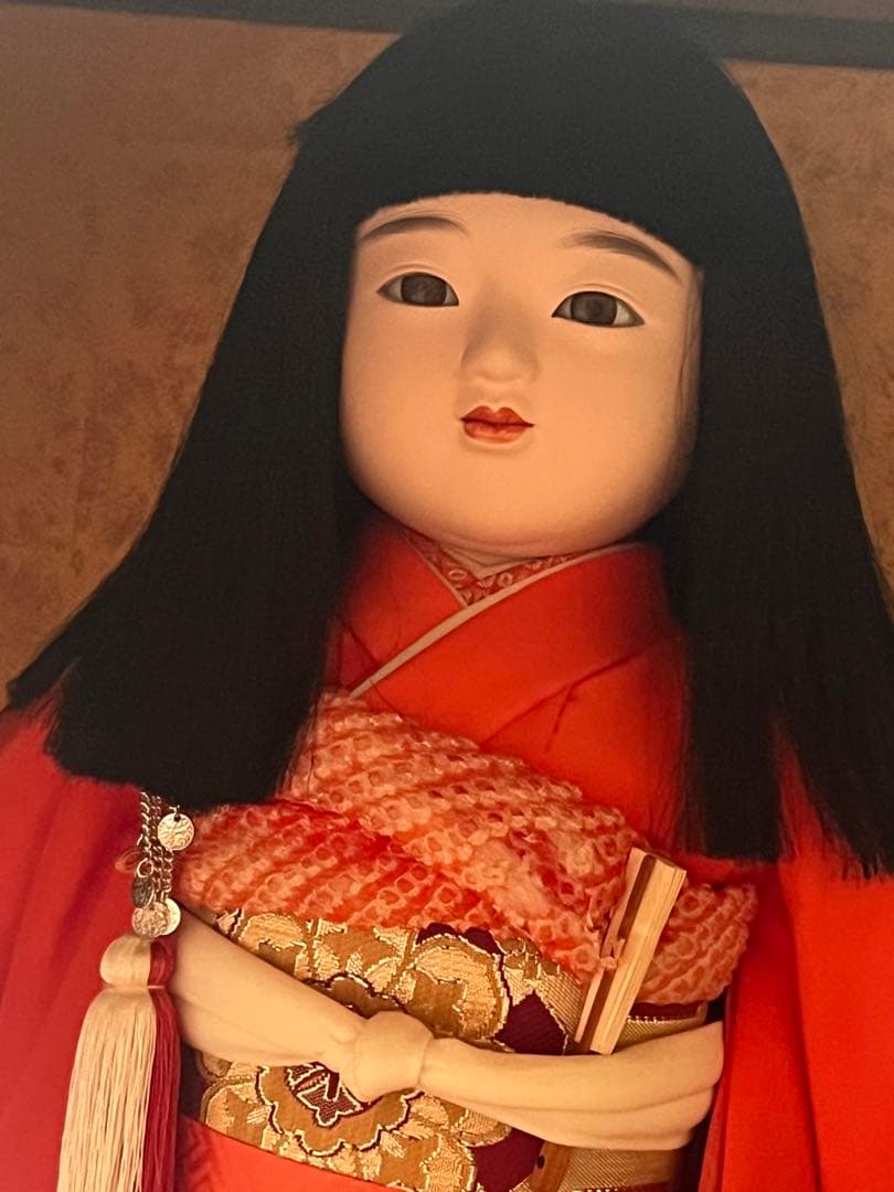 市松人形セット 赤と青の衣装