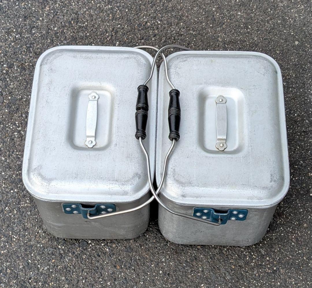 レトロ マツタカ アルミ製 アルマイト箱　アルミBOX バッカン 給食箱