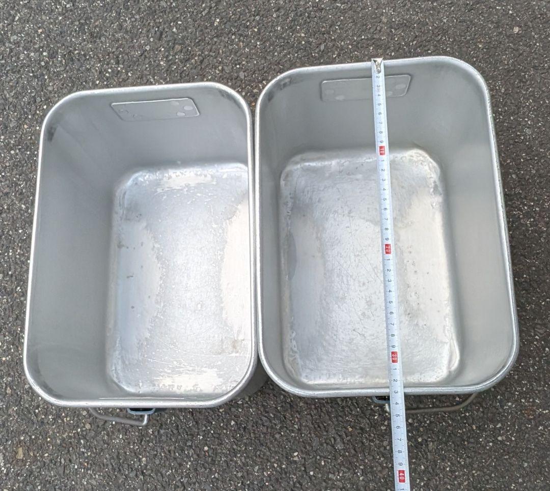 レトロ マツタカ アルミ製 アルマイト箱　アルミBOX バッカン 給食箱