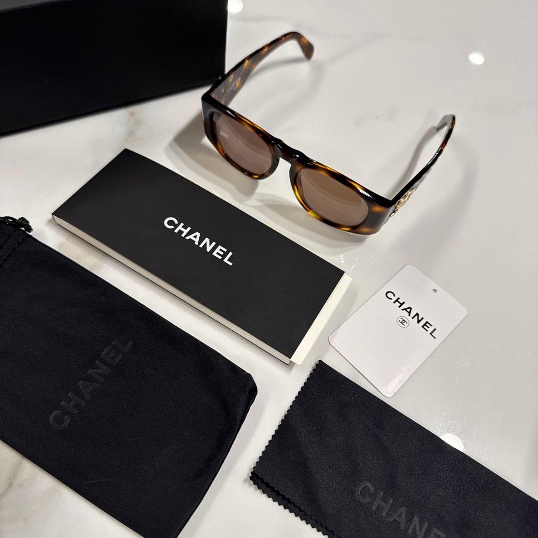CHANEL ブラウン サングラス　べっこう