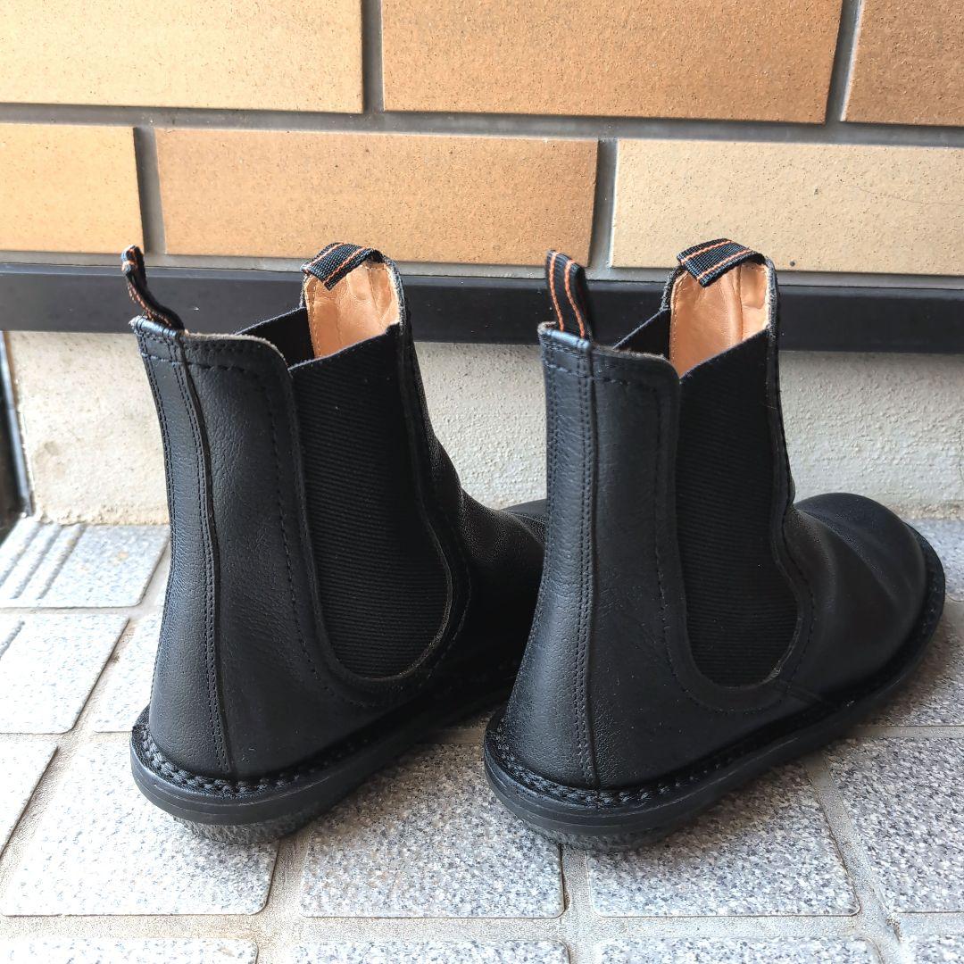 trippenブラック サイドゴアブーツ レザー