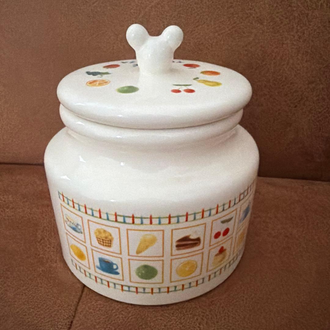 ヴィンテージディズニーCaffè Terrazza 保存容器 陶器製