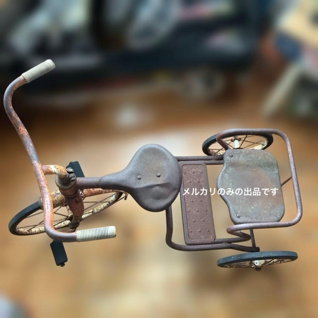 ヴィンテージ 三輪車　二人乗り三輪車　タンデム三輪車