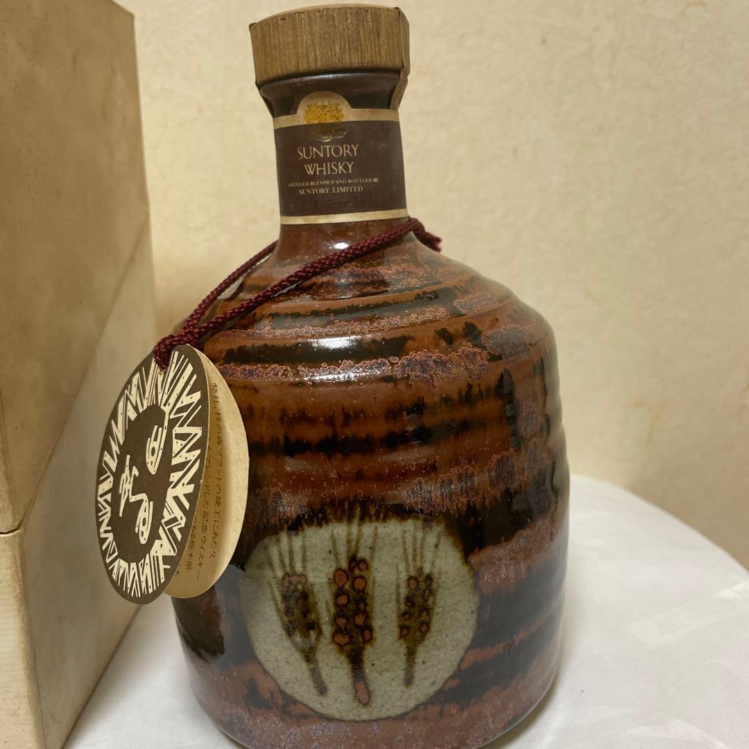 サントリー 梓の森プラント竣工記念 益子焼ボトル 760ml 43％ 箱付