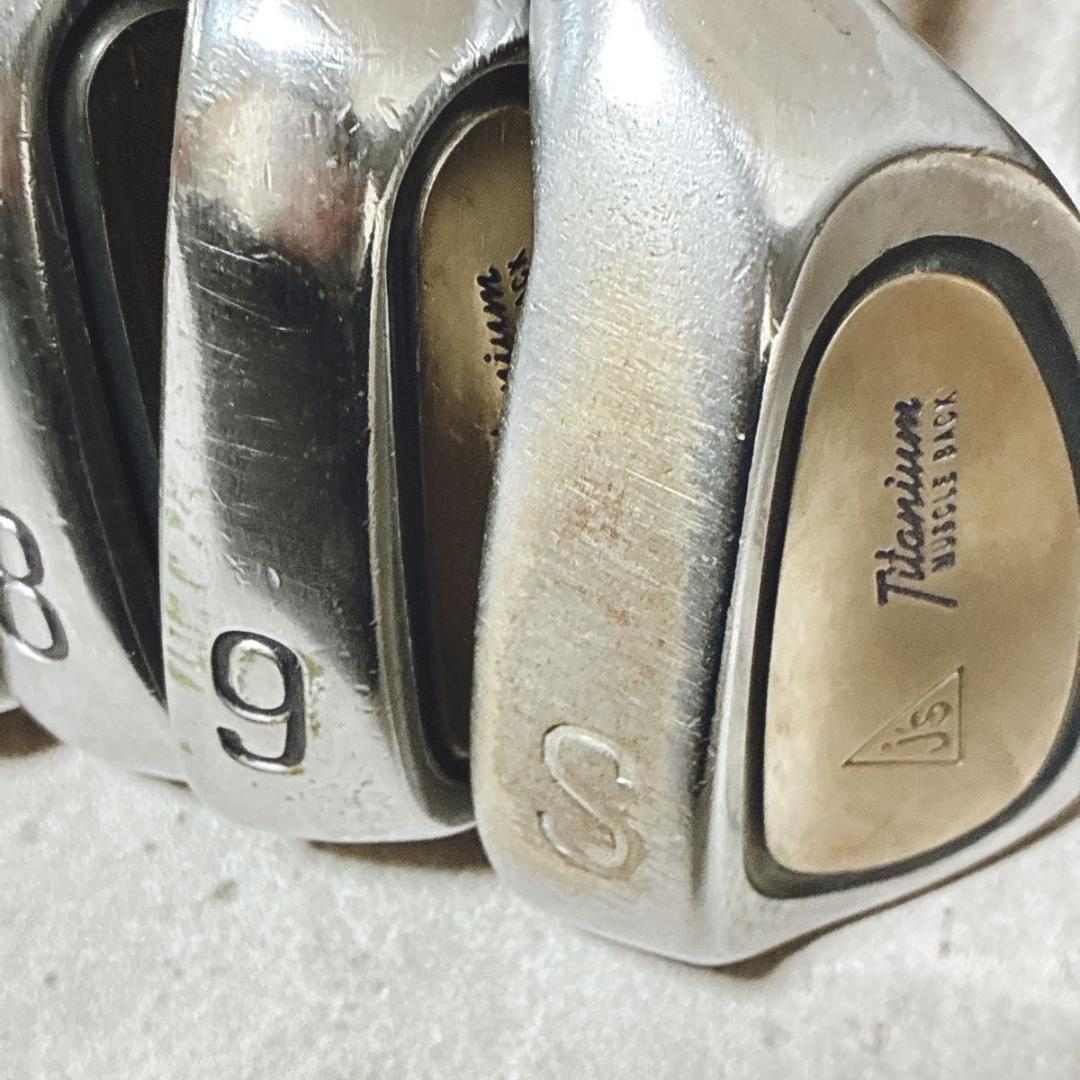 ジャンボ尾崎 j's チタンマッスル アイアン 8本セット メンズ ゴルフ S