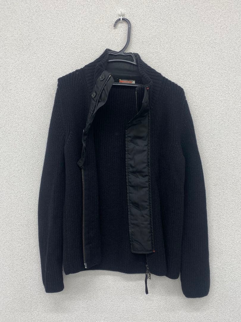 PRADA プラダ ニット ジャケット Mサイズ ブラック