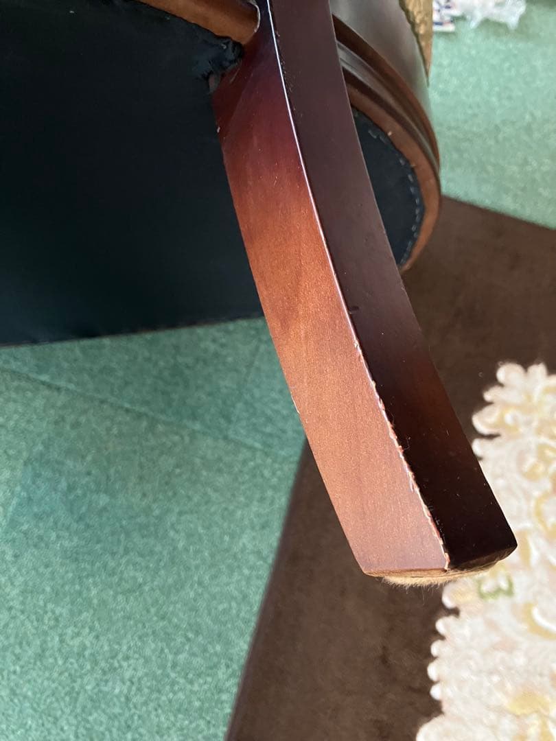 アンティーク　肘掛け　椅子1人掛け　英国風　家具の老舗マルニ　木工製