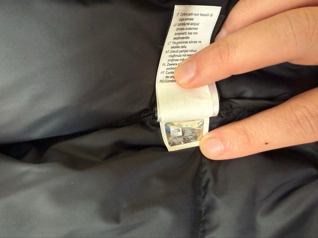 ヌプシ THE NORTH FACE ダウン L ブラック 黒刺繍 700FP