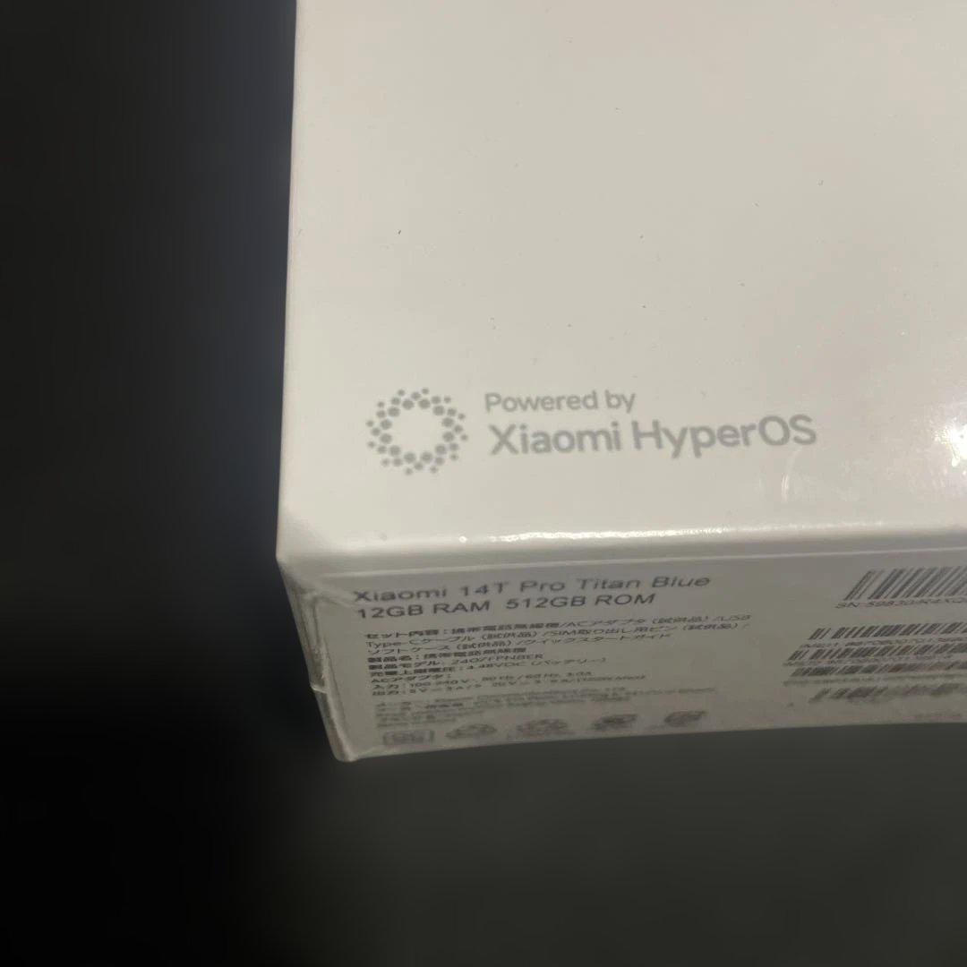 【新品】Xiaomi 14T Pro 512GB 国内版 SIMフリー ブラック