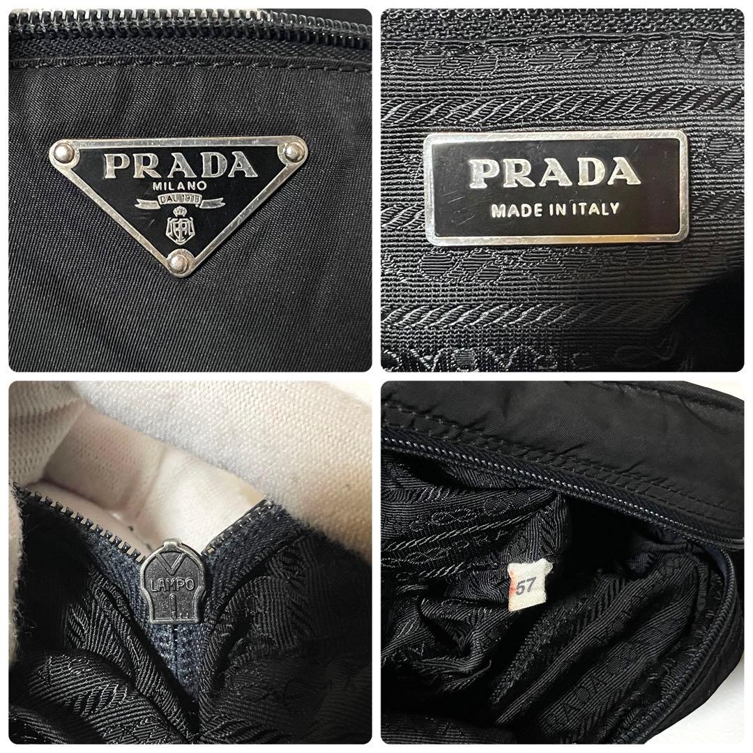 【良品】PRADA プラダ　カメラバッグ　ショルダー　ナイロン　ブラック　斜め掛