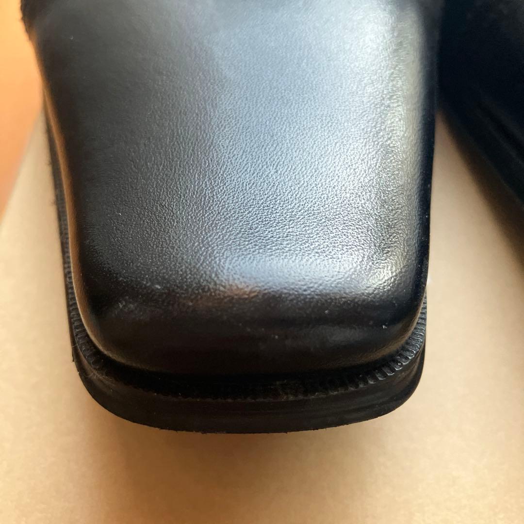 みやっちKATHARINE HAMNETT ブラックレザーシューズ