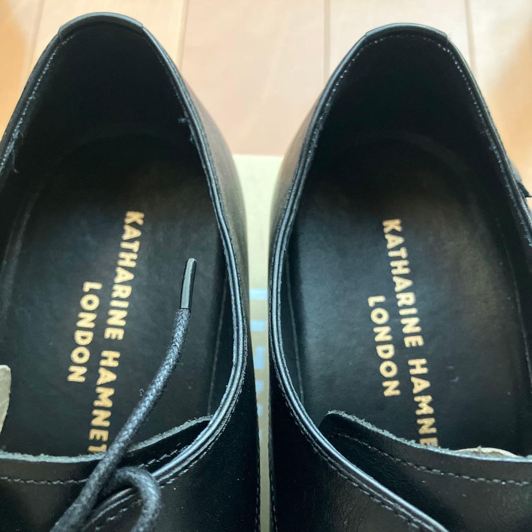 みやっちKATHARINE HAMNETT ブラックレザーシューズ