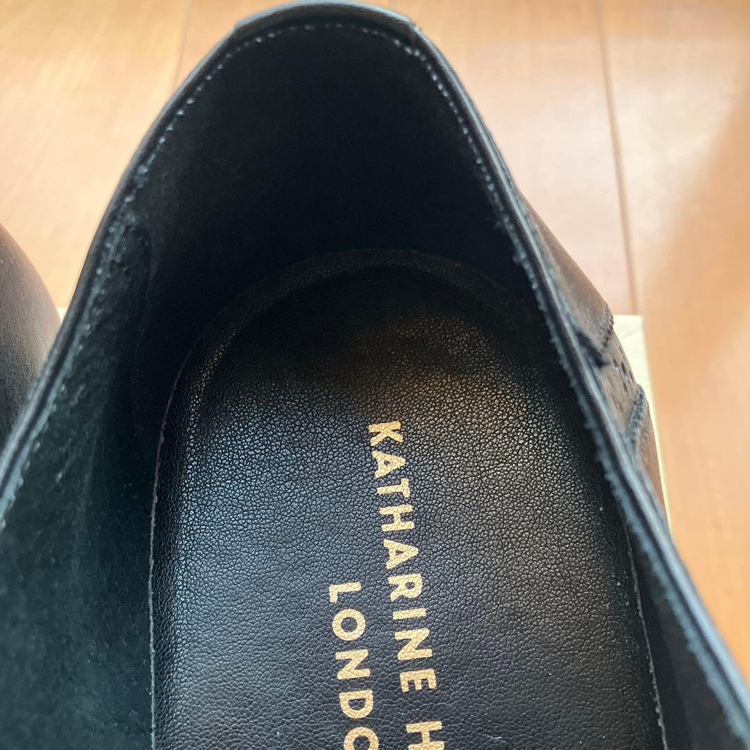 みやっちKATHARINE HAMNETT ブラックレザーシューズ