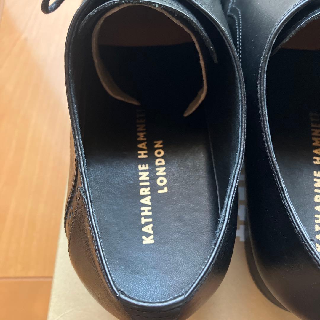 みやっちKATHARINE HAMNETT ブラックレザーシューズ